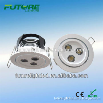 3x1W high power 12VDC recessed led ceiling downlights